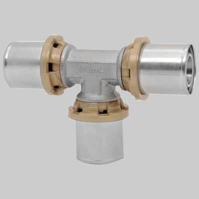 Raccordo Tee Doppio a Pressare 26 x 26 x 26 Icma - 2