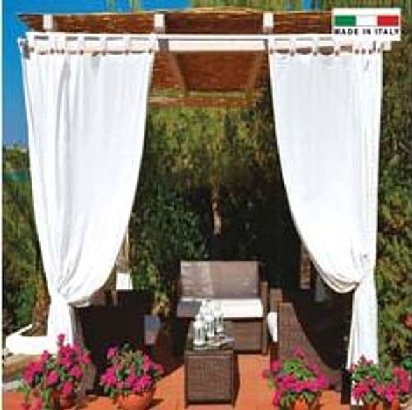 Tenda per Gazebo Idrorepellente con Bretelle 140 CMX270H. Bianca - 2
