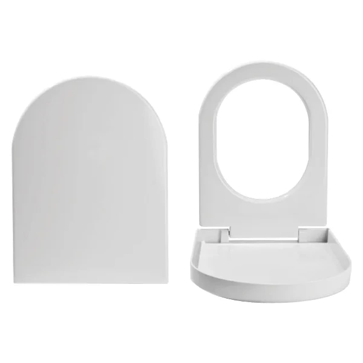 Copri Water Termoindurente Mininuvola Bianco Azzurra Sanitari in Ceramica S - 2