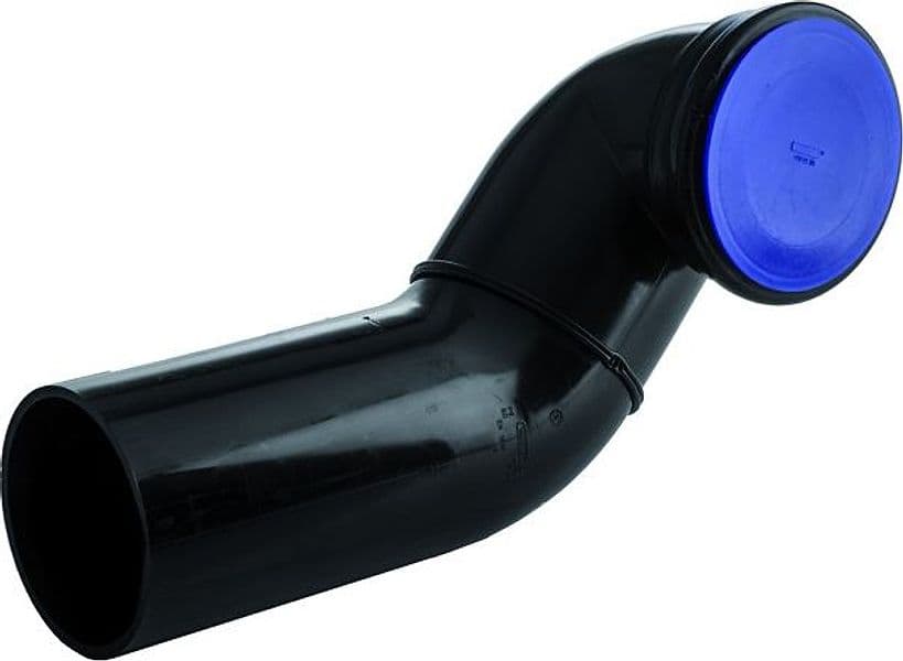 Curva Scarico WC per Vaso a Parete PE Ø 110 Dx PN4 Wavin Italia - 2