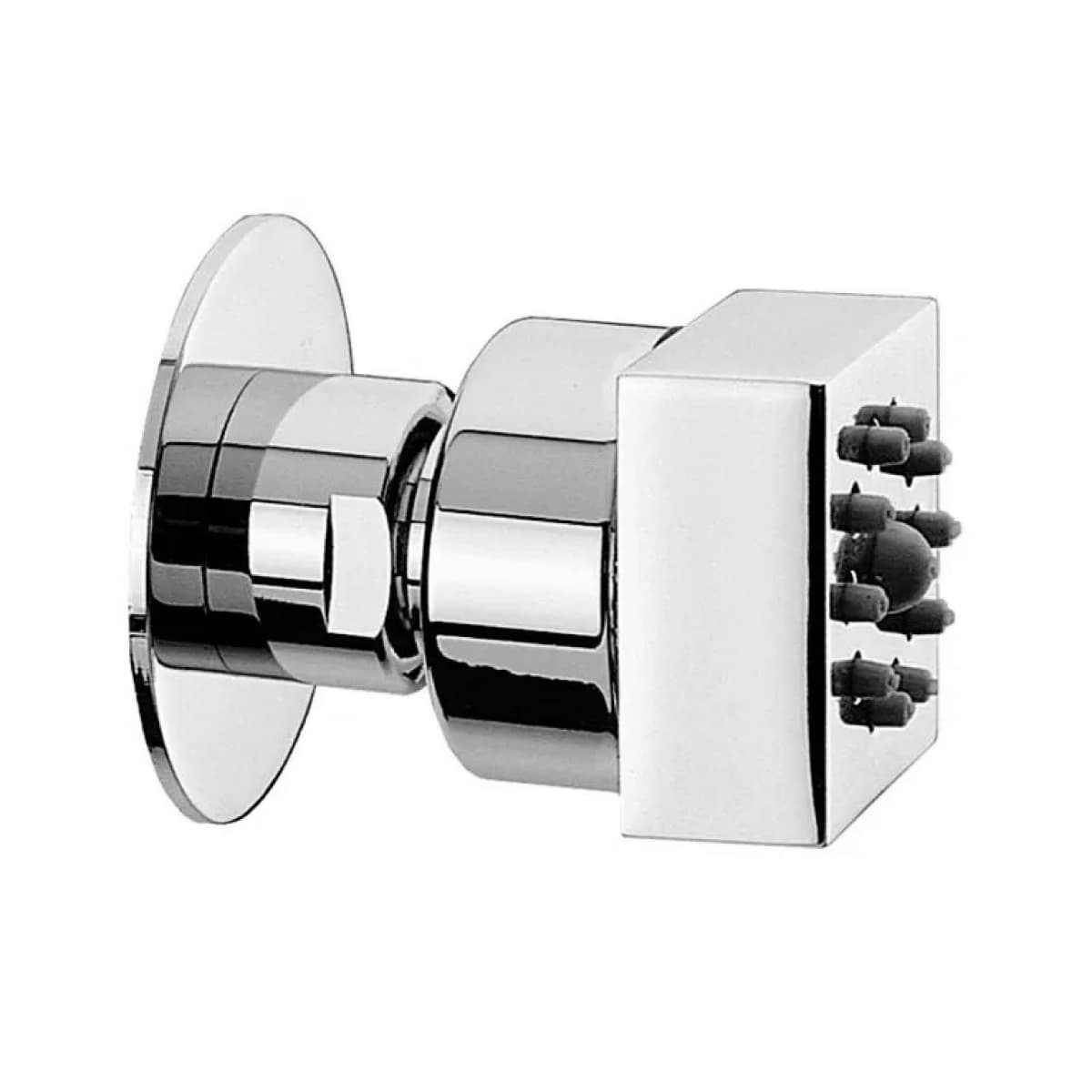 Soffione Laterale Cubico in Ottone Cromato ½ 1 Getto Bossini - 2