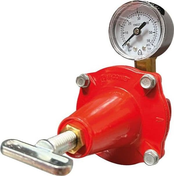 Regolatore Gas Alta Pressione per GPL con Manometro Kg 25 Novacomet
