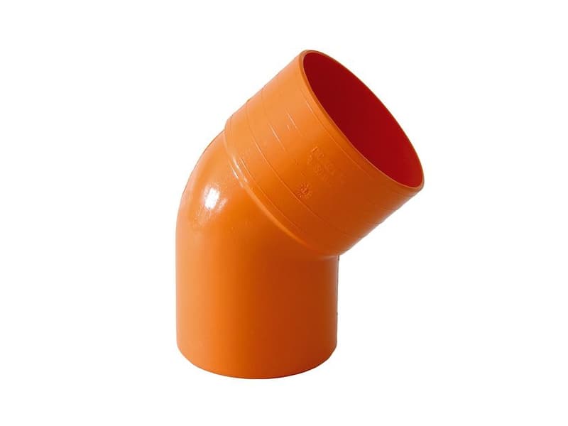 Curva 45 ° in PVC Maschio Femmina Ø 50 Idroweb - 2