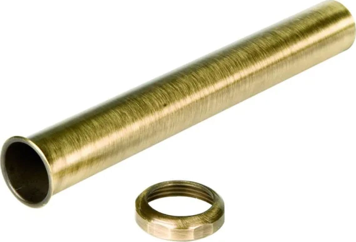 Tubo con Cartella e Dado in Ottone Colorato Ø 32 Porta & Bini AC810R