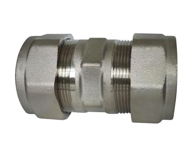Raccordo Diritto Doppio in Ottone 1¼ Pettinaroli - 2