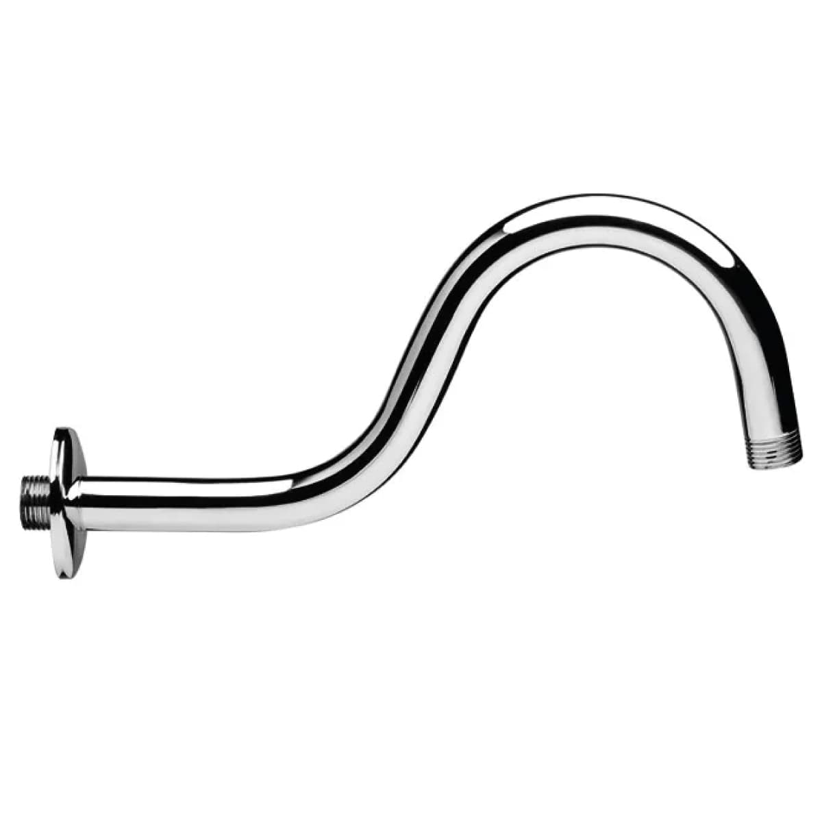 Braccio Doccia Tondo in Ottone Cromato 1 2 cm 30 Rubinetterie S.p.a. Remer - 2
