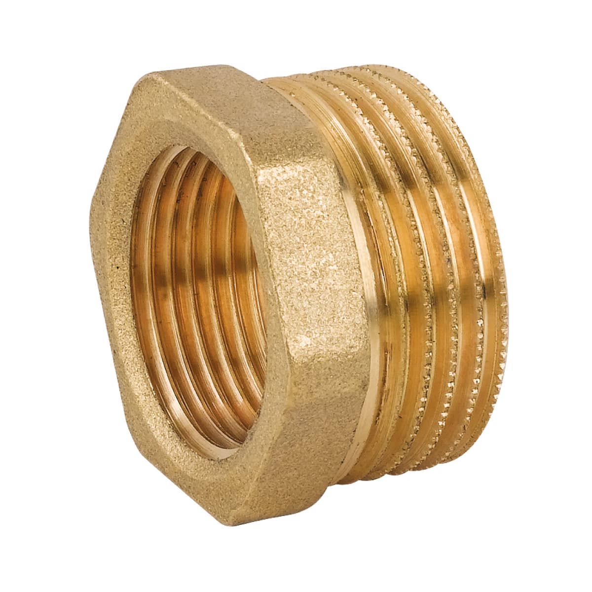 Raccordo di Riduzione Maschio Femmina in Ottone Giallo Tiemme 5515OT34*12 - 2