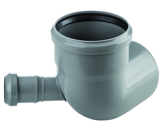Curva Scarico WC 87 ° ad Innesto in PP Wavin Italia WA243155 - 2