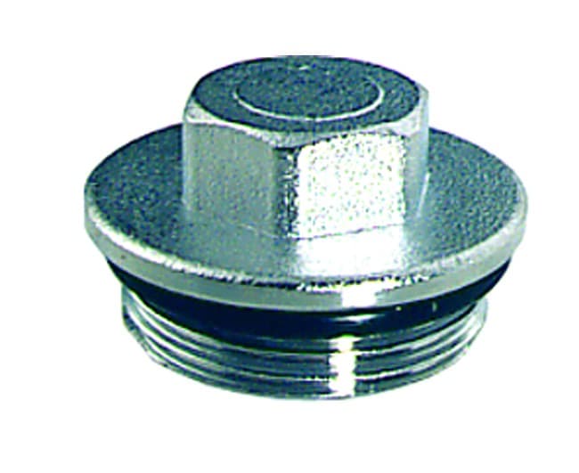 Tappo Maschio in Ottone Cromato per Chiusura Collettori ¾ Far Rubinetterie - 2