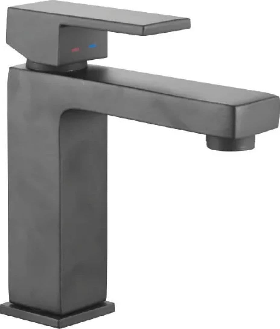 Rubinetto Miscelatore Monocomando per Lavabo Nero Opaco Green 2 Nero - 2