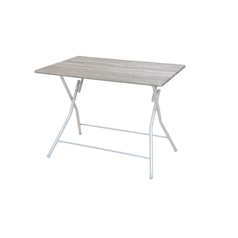 Tavolo Pieghevole Bingo Cm 120 x 80 Rovere Grigio - 2
