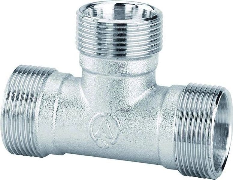 Raccordo Tee Intermedio in Ottone Cromato M 24 x 19 Arteclima - 2