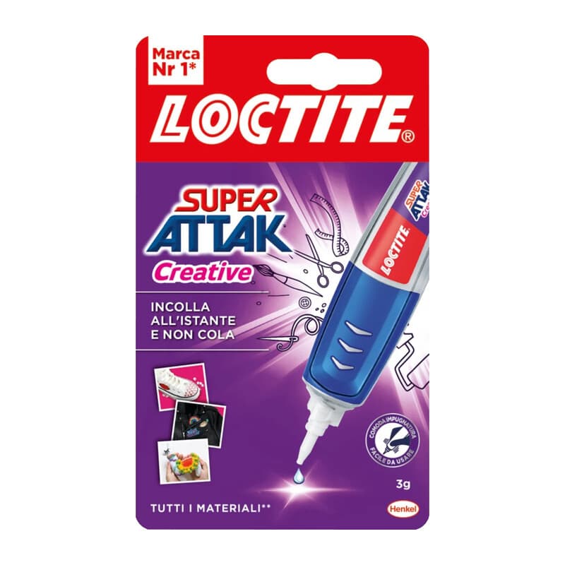 Adesivo Super Attak Creative 3 g Henkel Italia 12 Pezzi - 2