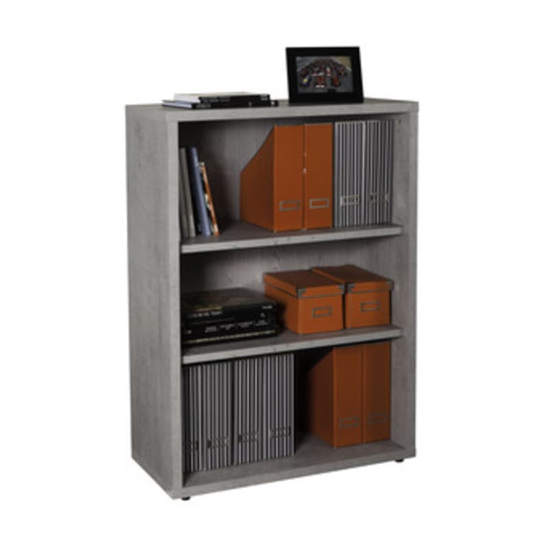 Pratico Libreria 35,7 x 81,6XH112 Cm Cemento Composad - 2