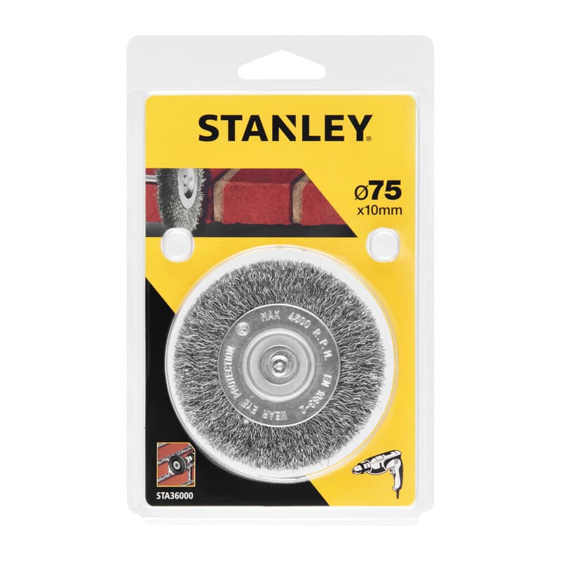 Spazzola Acciaio D.75 Piranha Stanley STA36000 X36000 - 2