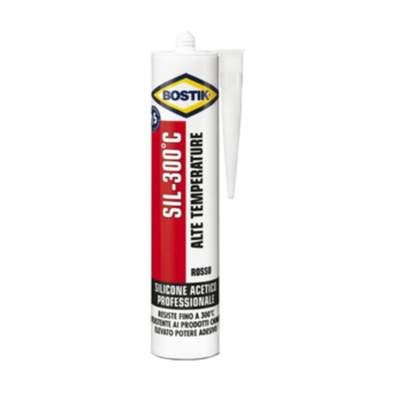 Silicone Sil 300 C Alte Temperat 300 ml Cart Bostik 12 Pezzi - 2