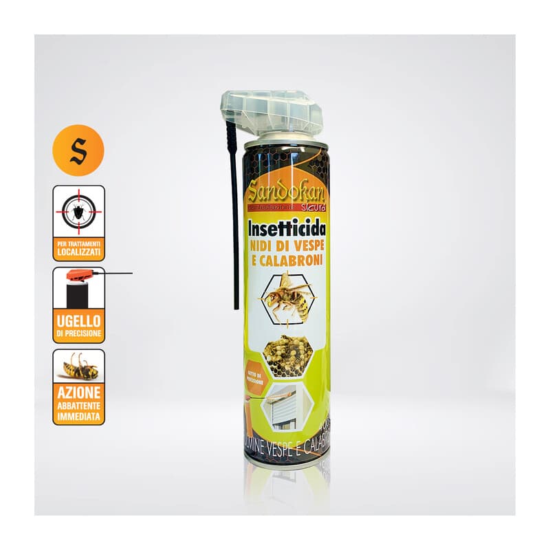 Insetticida Nidi di Vespe e Calabroni 400ML 12 Pezzi - 2