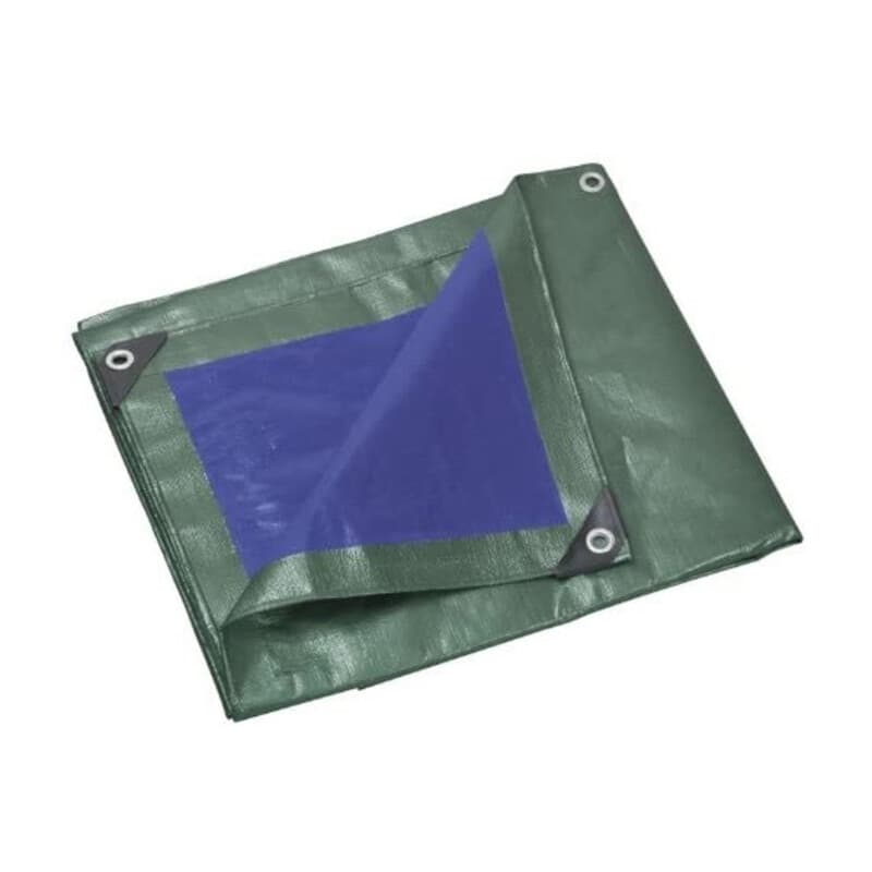 Telo Occhiellato PE 10 x 12M 130GR Verde Blu - 2