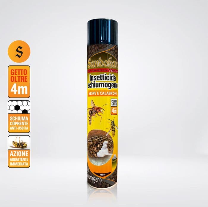 Insetticida Vespe e Calabroni Schiumogeno 750ML - 2
