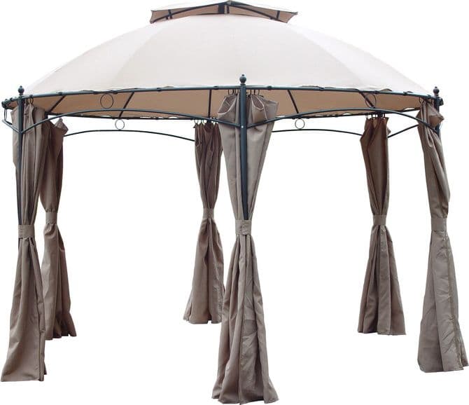 Gazebo in Acciaio Gotic Esagonale D 350 cm - 2