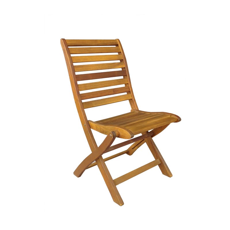 Sedia Legno Pieghevole Senza Braccioli Cm 56 x 60 x 90 2 Pezzi - 2
