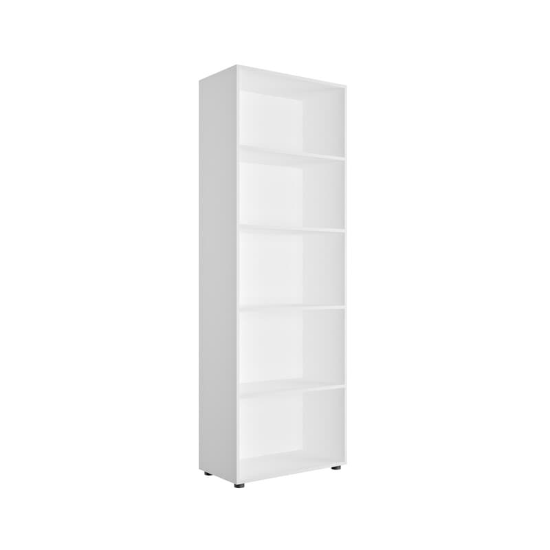Libreria 4 Ripiani 69 x 35 x 200 cm H Bianca - 2