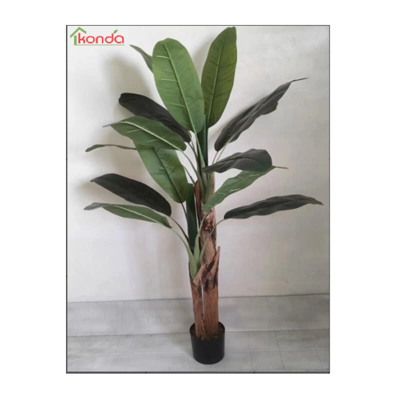 Pianta Banana Artificiale 165 cm 4 Pezzi - 2