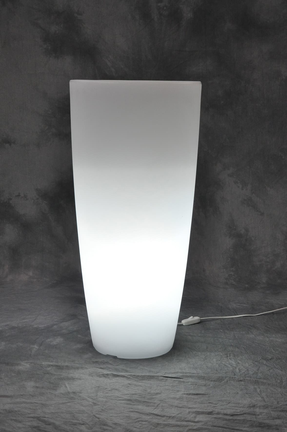 Vaso Home Light Tondo D 40 x 90 cm Ghiaccio Bianco - 2