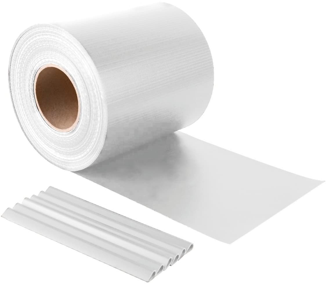 Striscia Frangivista in PVC + 20 Clip (450 Gr M) Cm 19 x 35 M Colore Bianco - 2