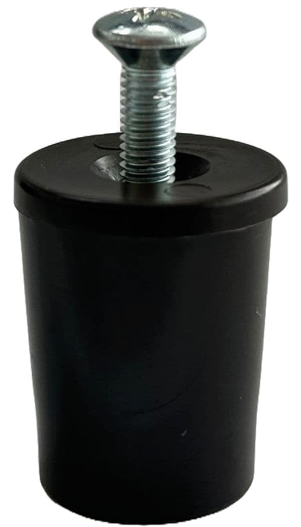 Paracolpo per Tapparelle con Rondella e Vite Colore Marrone Mm 28 50 Pezzi - 2
