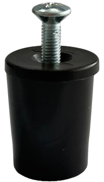 Paracolpo per Tapparelle con Rondella e Vite Colore Marrone Mm 28 50 Pezzi - 2
