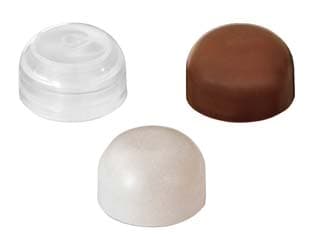 Fermaporta Adesivo a Birillo Ø 28 mm MMX18 Marrone 100 Pezzi - 2