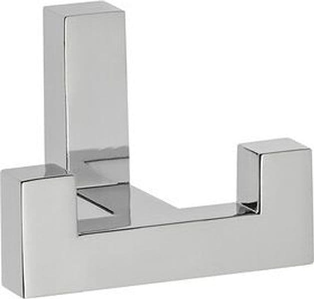 Appendiabiti a 2 Posti Wz K2202 01 52 x 40 mm Cromo 10 Pezzi - 2