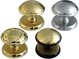 Pomolo Giada per Portone Ø 70 mm Mm, Ottone Satinato - 2