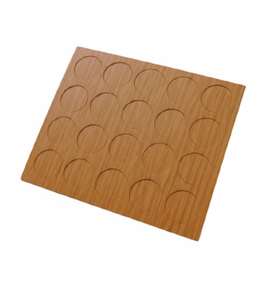 Tappo Copriforo Adesivo Ø 13 mm Noce Chiaro Venato 500 Pezzi - 2