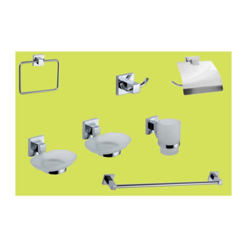 Serie Bagno Geo Cromo * Rubinetterie Associate 4 Confezione 7 Pezzi - 2