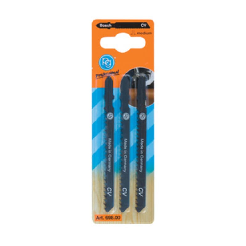 Poggi 698 3 Lame per Seghetto Bosch Denti Medi 10 Confezione - 2