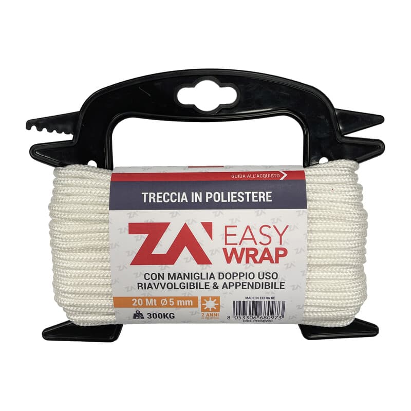 Fune Poliestere 5 mm Cf 20 m Bianco - 2