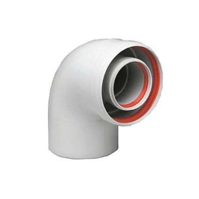 Curva Coassiale 90 Ø 60 100 BAXI - 2