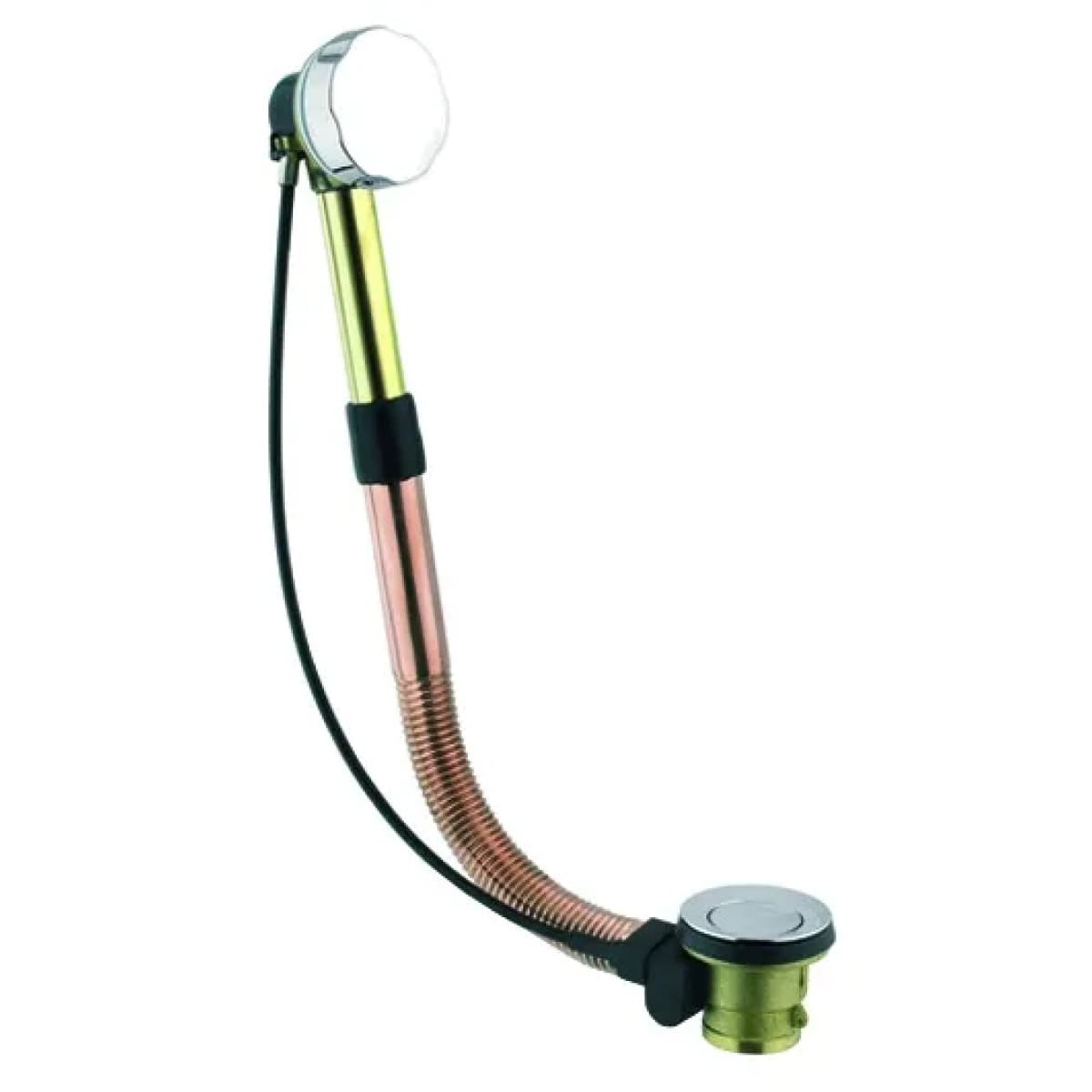 Colonna Vasca a Sedere con Scarico Automatico in Ottone Cromato Idroweb - 2