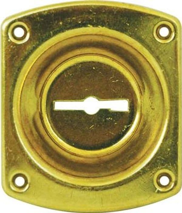 Mostrina Rettangolare Doppia Mappa 32 Cr Ottone Incavo Mm 12 mm 46X30 - 2