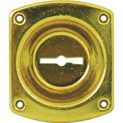 Mostrina Rettangolare Doppia Mappa 32 Cr Ottone Incavo Mm 12 mm 46X30 - 2