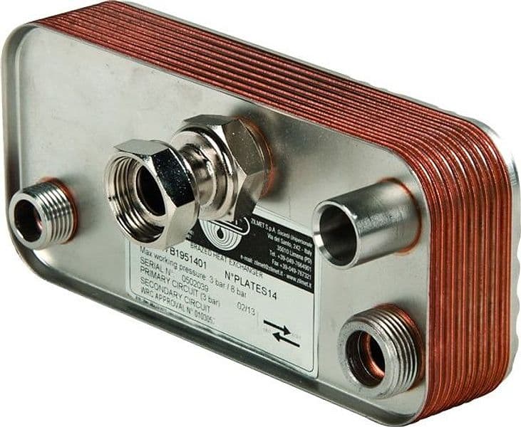 Scambiatore Saldobrasato per Caldaia Murale Piastre 14 ZILMET 17B1951401