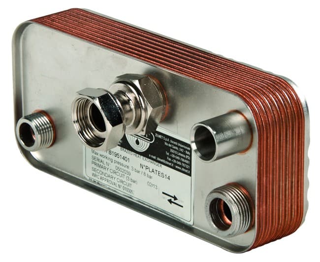 Scambiatore Saldobrasato per Caldaia Murale Piastre 14 ZILMET 17B1951401 - 2