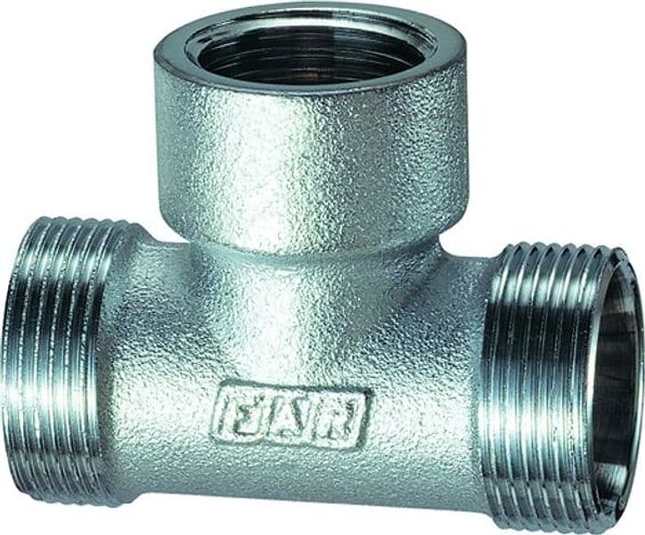 Raccordo Tee Femmina in Ottone Cromato 3/4 Maschio 24 x 19 Far Rubinetterie - 2