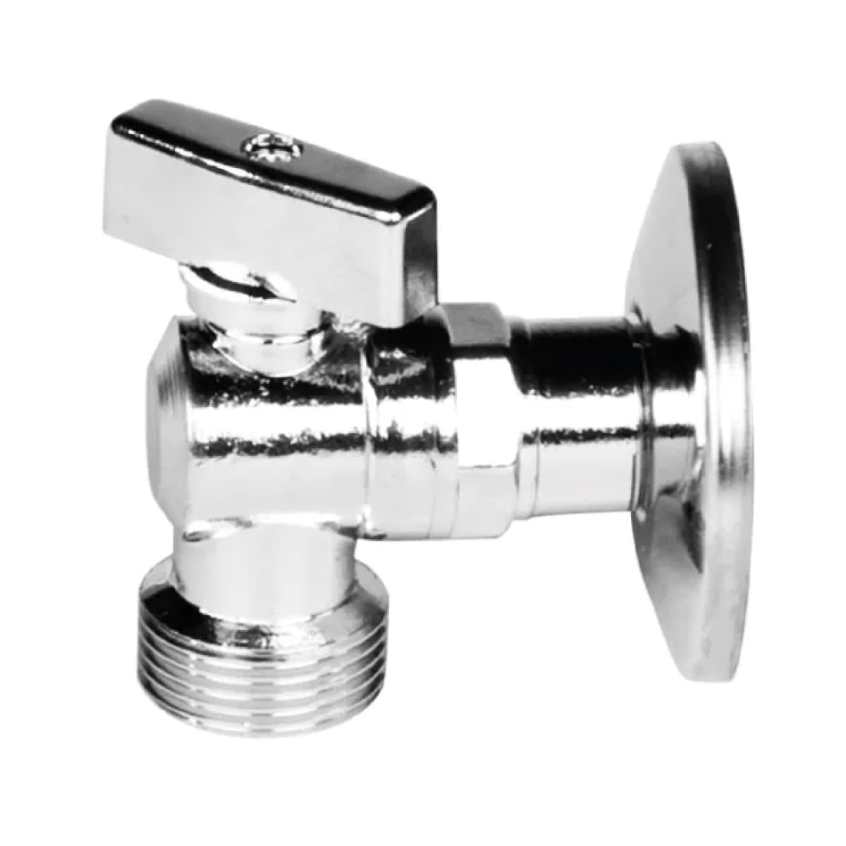 Rubinetto Mignon Lavatrice a Sfera con Rosone in Ottone Cromato ½ x ¾ ZAGI - 2