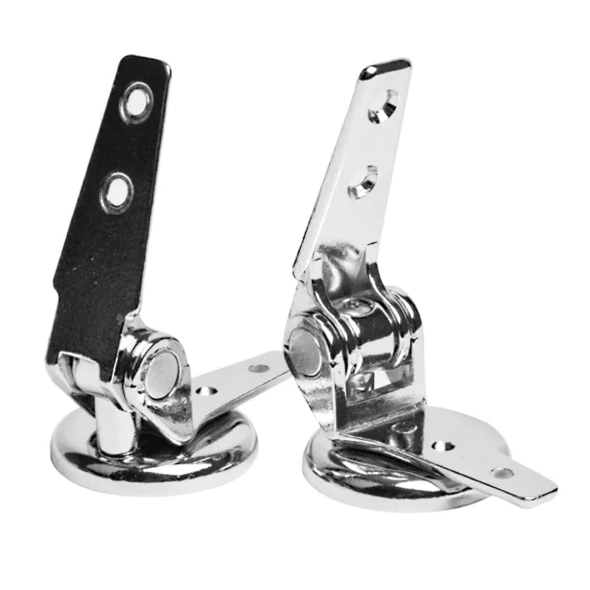 Coppia Cerniere in Ottone Cromato Modello Pesante VCA - 2