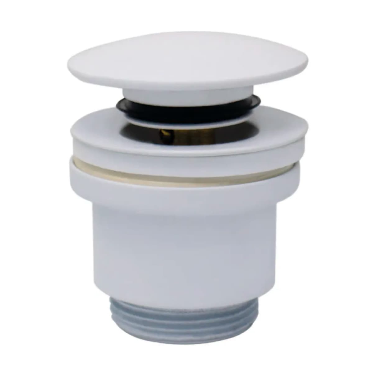 Piletta Click Clack in Ottone Bianca con Tappo Vite Centrale 1¼ Idroweb - 2
