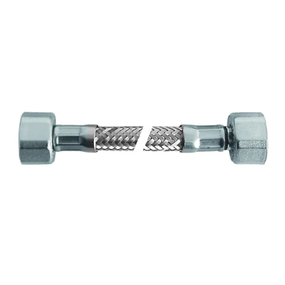 Tubo Flessibile in Acciaio Inox Doppia Femmina Flexcore Cm 25 Femminaf. ½ - 2