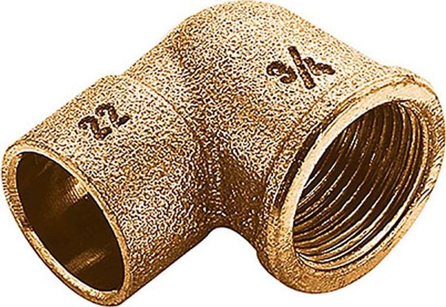 Raccordo Curvo a Saldare Femmina in Bronzo Serie 4000 1 Ø 28 Fra bo - 2